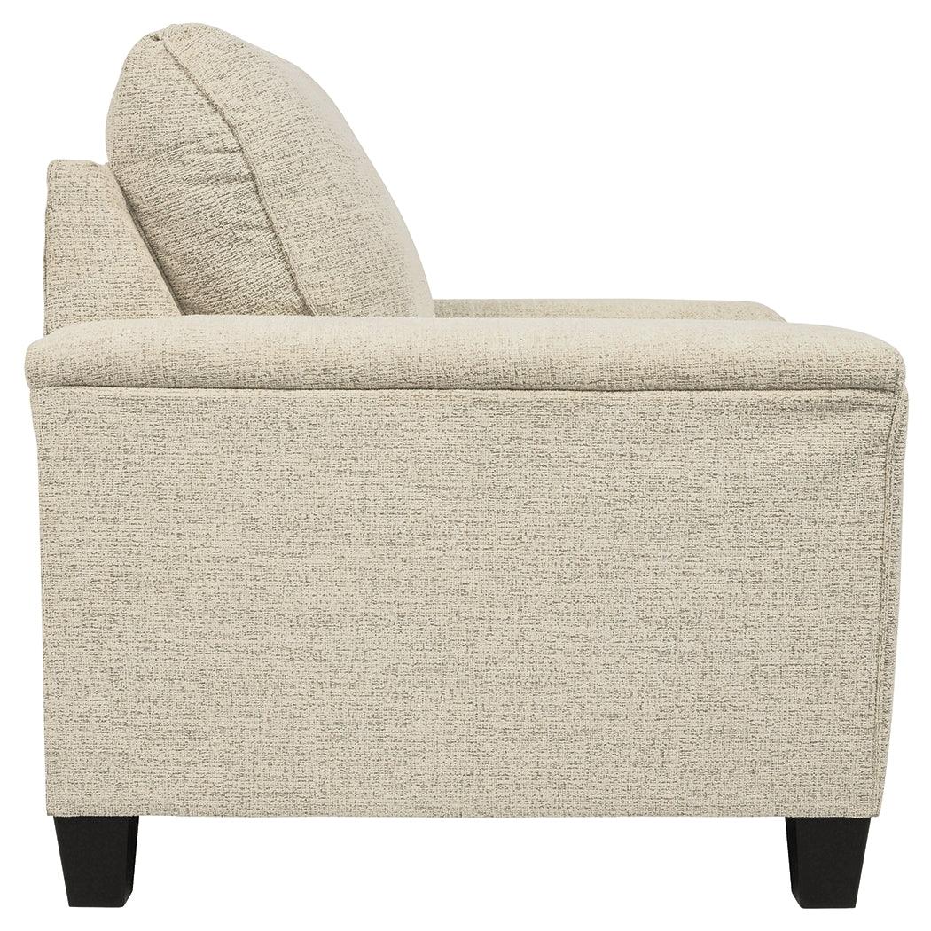 Abinger Smoke Chenille Chair - Ella Furniture