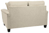 Abinger Natural Chenille Loveseat - Ella Furniture