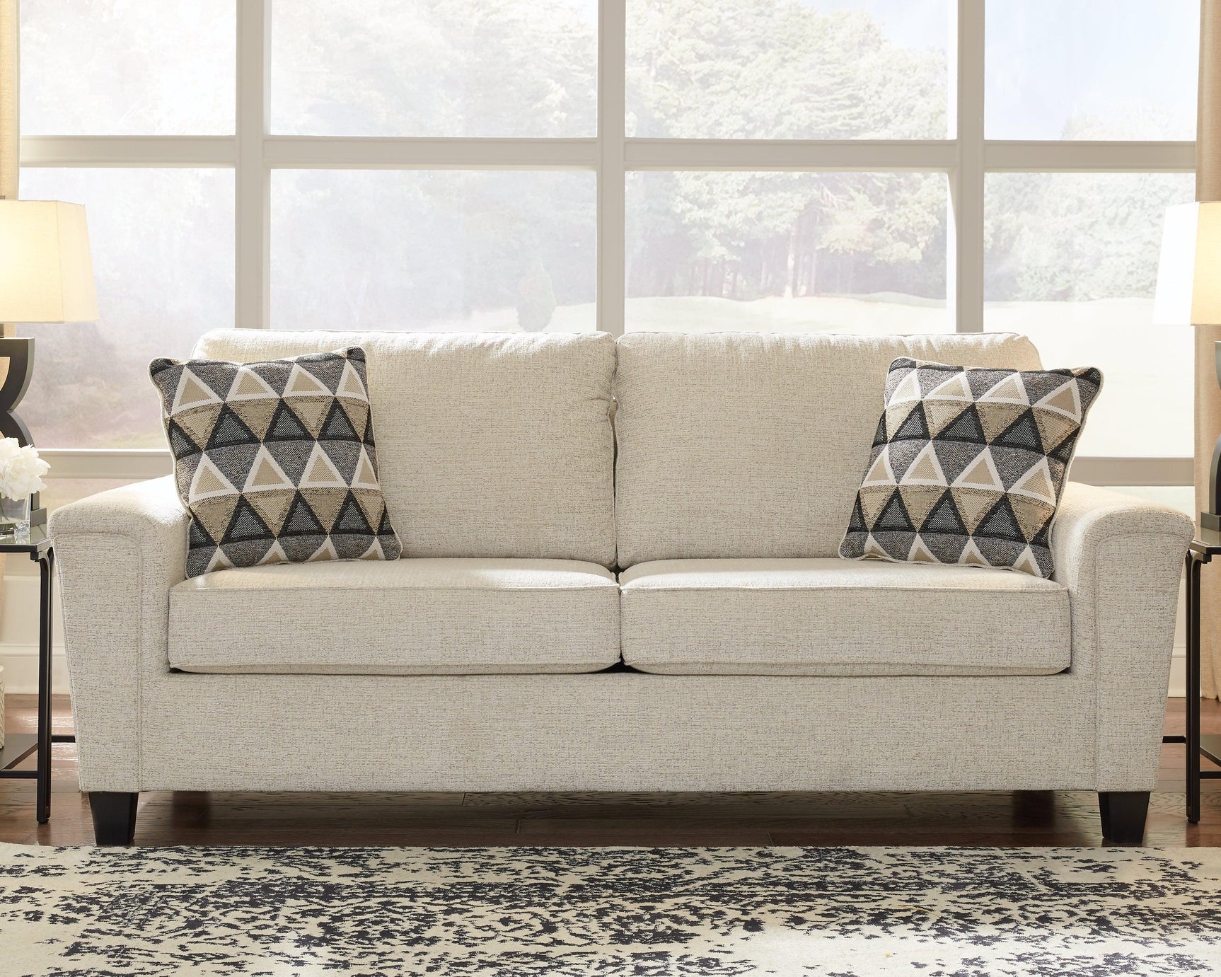 Abinger Smoke Chenille Sofa - Ella Furniture