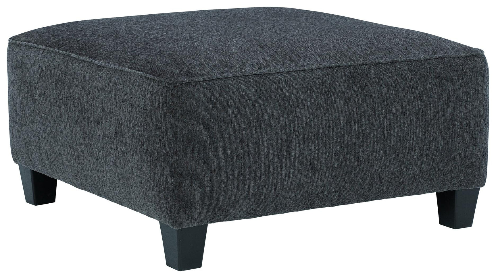 Abinger Smoke Chenille Oversized Accent Ottoman - Ella Furniture