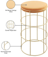 Rebar Mango Velvet Counter Stool - Ella Furniture