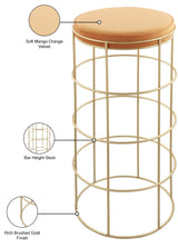 Rebar Mango Velvet Bar Stool - Ella Furniture