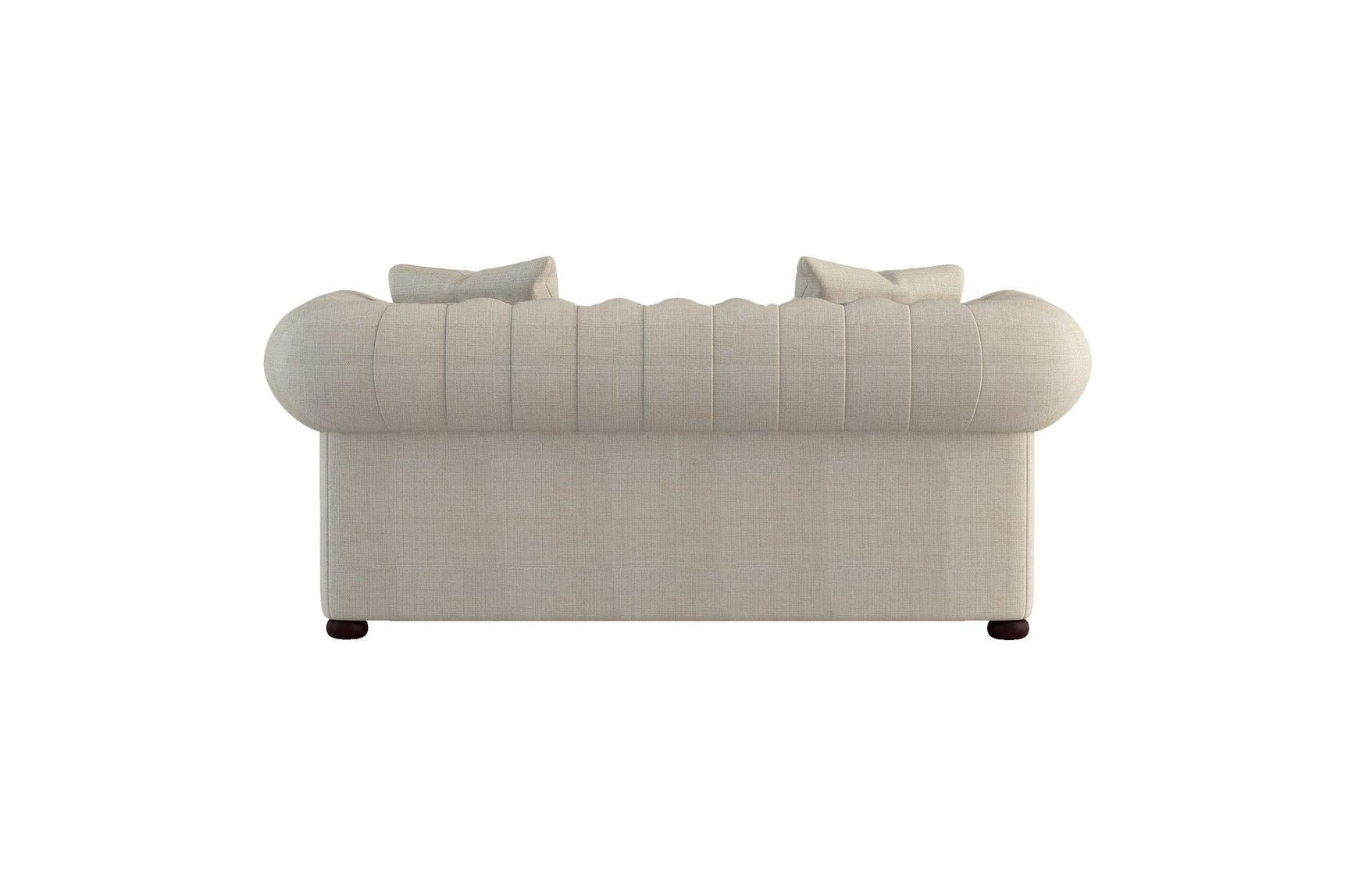 Savonburg Neutral Traditional Solid Wood And Plywood Fabric Upholstery Tufted 2Pc Set: Sofa, Love - Ella Furniture