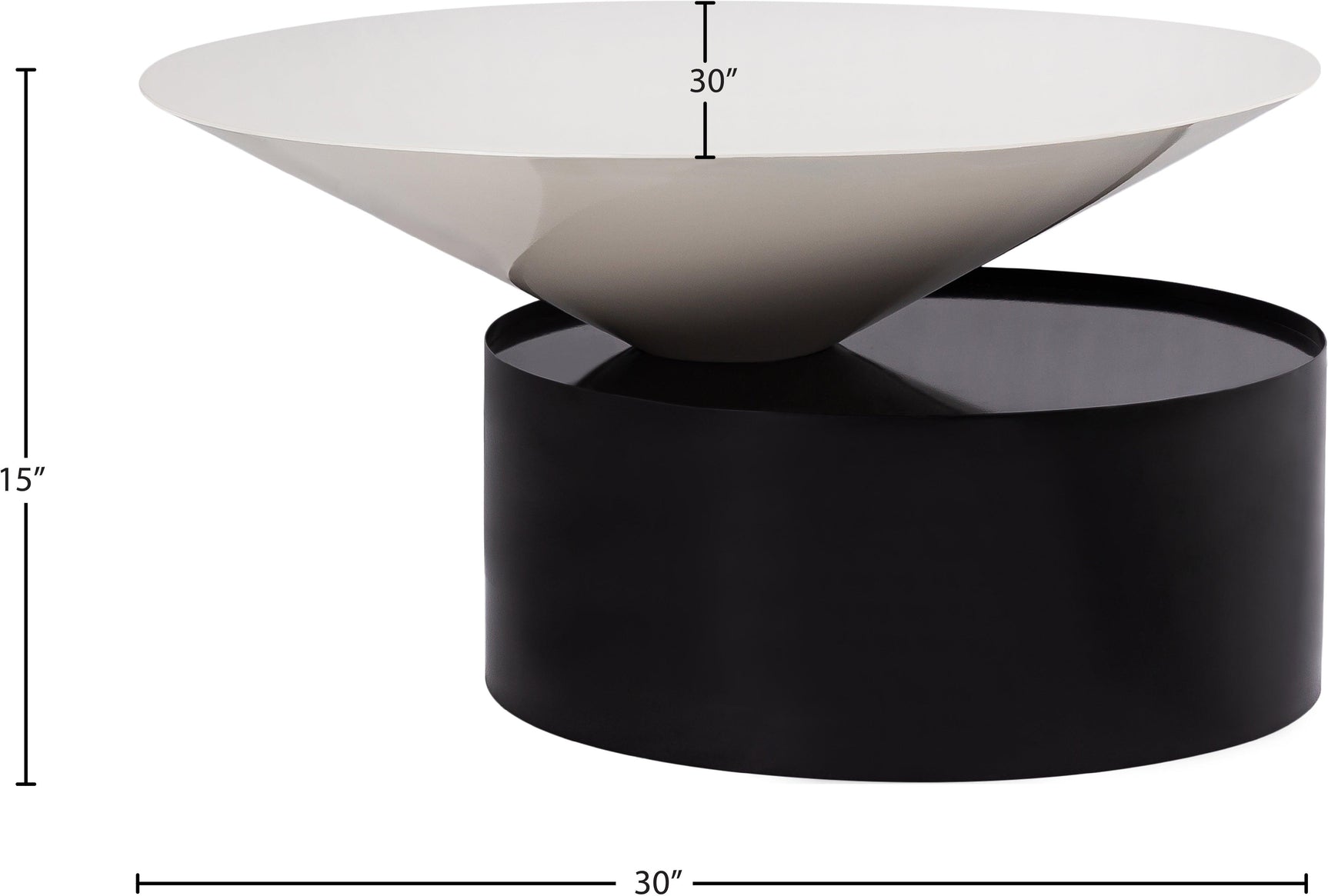 Damon Black Coffee Table - Ella Furniture