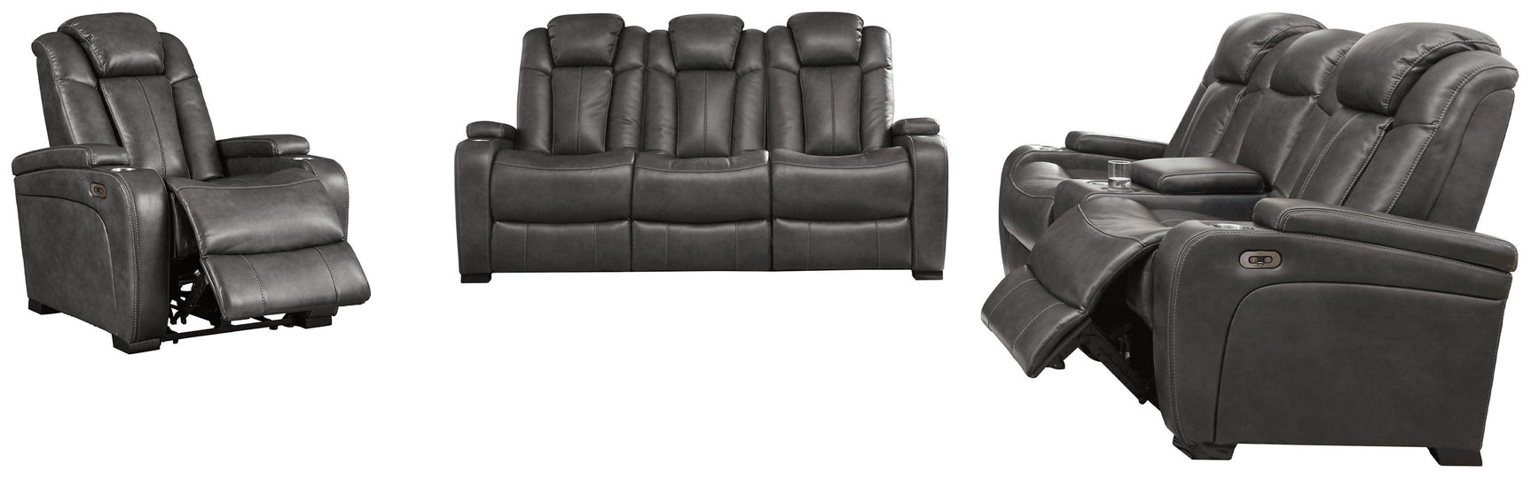 Turbulance Quarry Sofa, Loveseat And Recliner - Ella Furniture