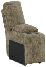 Lubec Taupe 3-Piece Reclining Loveseat With Console - Ella Furniture