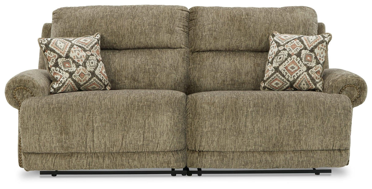 Lubec Taupe 2-Piece Power Reclining Sectional - Ella Furniture