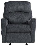 Altari Slate Chenille Recliner - Ella Furniture