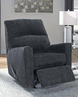 Altari Slate Chenille Recliner - Ella Furniture