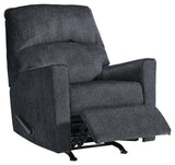 Altari Slate Chenille Recliner - Ella Furniture