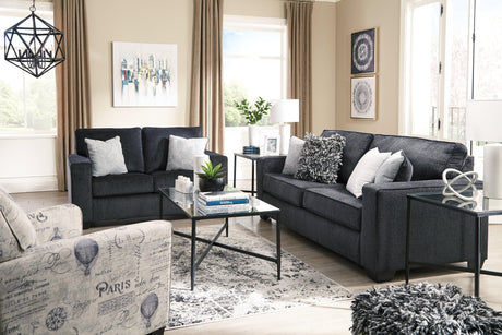 Altari Slate Chenille Queen Sofa Sleeper - Ella Furniture