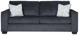 Altari Slate Chenille Sofa - Ella Furniture