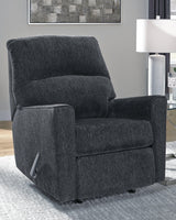 Altari Slate Chenille Recliner - Ella Furniture