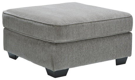 Altari Alloy Chenille Oversized Accent Ottoman - Ella Furniture