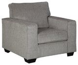 Altari Alloy Chenille Chair - Ella Furniture