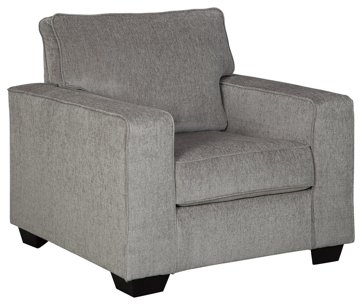 Altari Alloy Chenille Chair - Ella Furniture