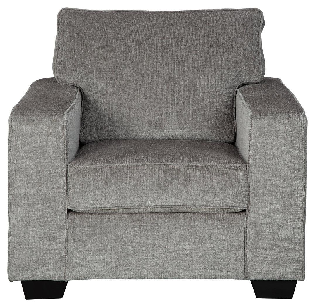 Altari Alloy Chenille Chair - Ella Furniture