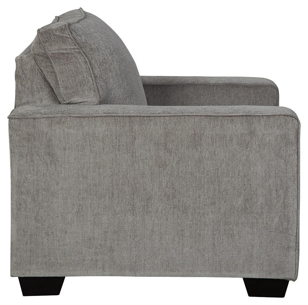 Altari Alloy Chenille Chair - Ella Furniture