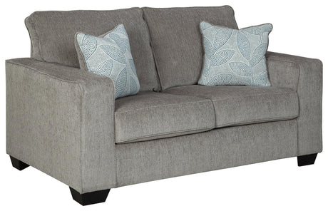 Altari Alloy Chenille Loveseat - Ella Furniture