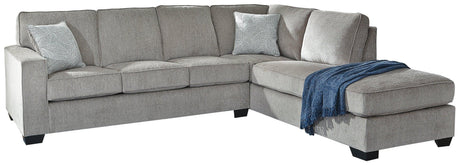 Altari Alloy Chenille 2-Piece Sectional With Chaise 87214S2 - Ella Furniture