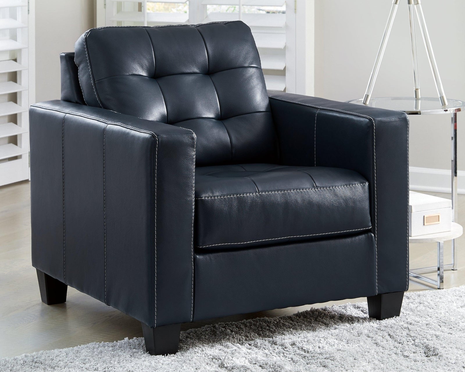 Altonbury Blue Leather Chair