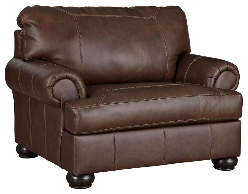 Beamerton Vintage Leather Oversized Chair - Ella Furniture