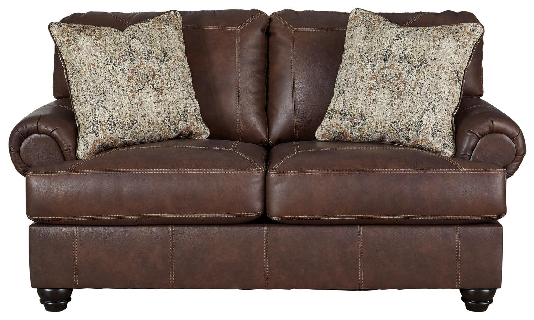 Beamerton Vintage Leather Loveseat - Ella Furniture