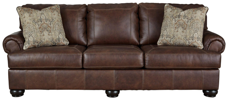 Beamerton Vintage Leather Queen Sofa Sleeper