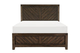 Parnell Rustic Cherry Modern Contemporary Solid Wood Acacia Veneer Panel Bedroom Set - Ella Furniture