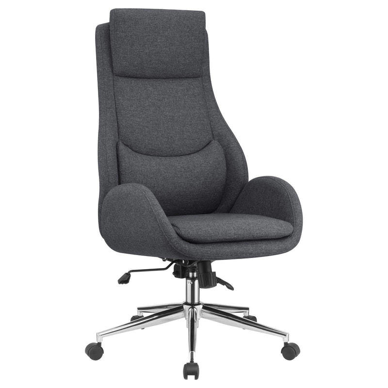 Grey Upholstered Office Chair 881150 - Ella Furniture