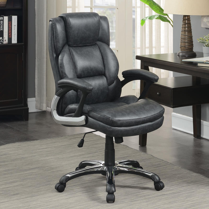 Dark Grey Office Chair 881183 - Ella Furniture