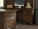 Hartshill Credenza With Power Outlet Burnished Oak 881282 - Ella Furniture