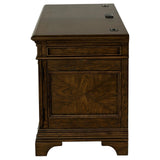 Hartshill Credenza With Power Outlet Burnished Oak 881282 - Ella Furniture