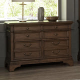 Hartshill 5-Drawer File Cabinet Burnished Oak - Ella Furniture