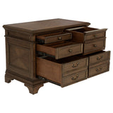 Hartshill 5-Drawer File Cabinet Burnished Oak - Ella Furniture