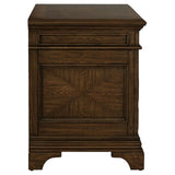 Hartshill 5-Drawer File Cabinet Burnished Oak - Ella Furniture