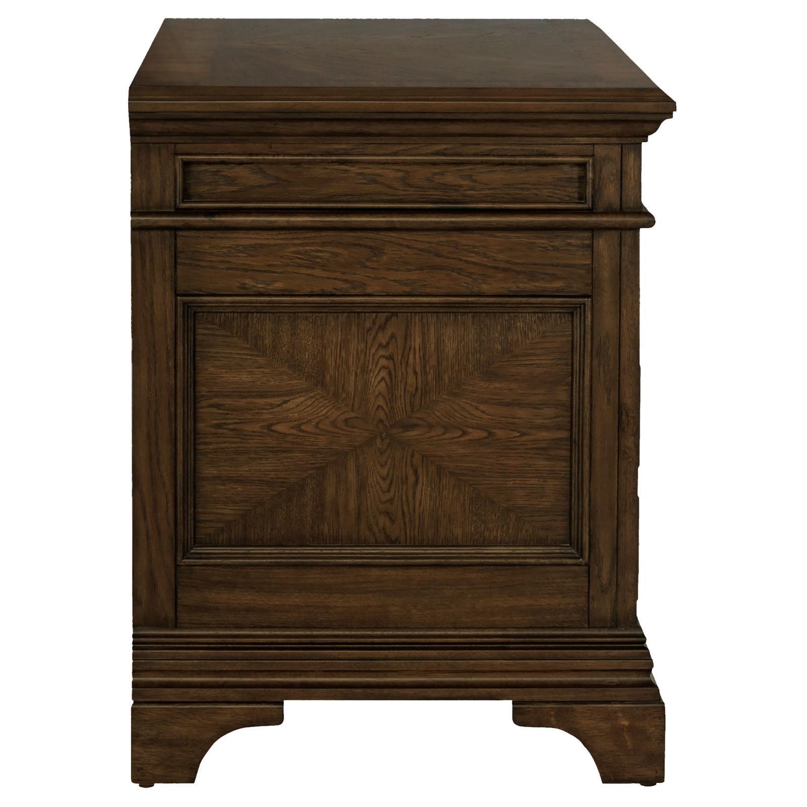 Hartshill 5-Drawer File Cabinet Burnished Oak - Ella Furniture