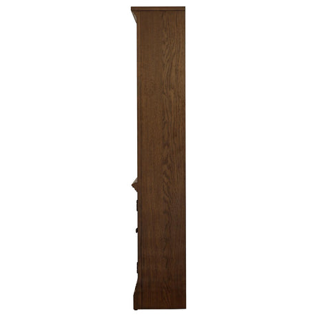 Hartshill Bookcase With Cabinet Burnished Oak - Ella Furniture