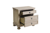 Bethel Gray Modern Classic Transitional Solid Wood Panel Storage Bedroom Set - Ella Furniture