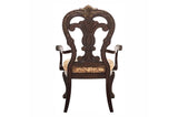 Deryn Park Cherry Traditional Solid Wood Plush Upholstered Seat Rectangular Dining Room Set - Ella Furniture