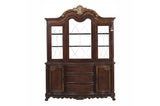 Deryn Park Cherry Traditional Solid Wood Plush Upholstered Seat Rectangular Dining Room Set - Ella Furniture