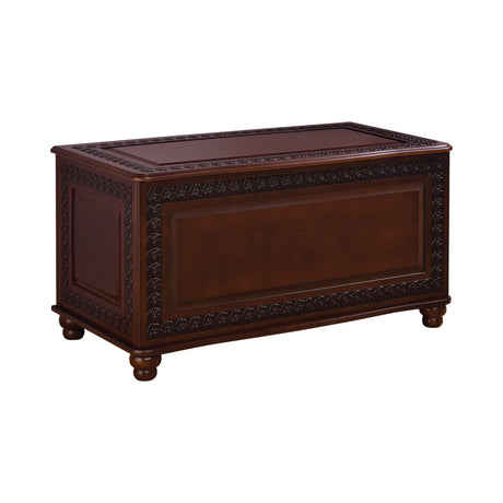 Finlay Flip Open Storage Cedar Chest Deep Tobacco - Ella Furniture