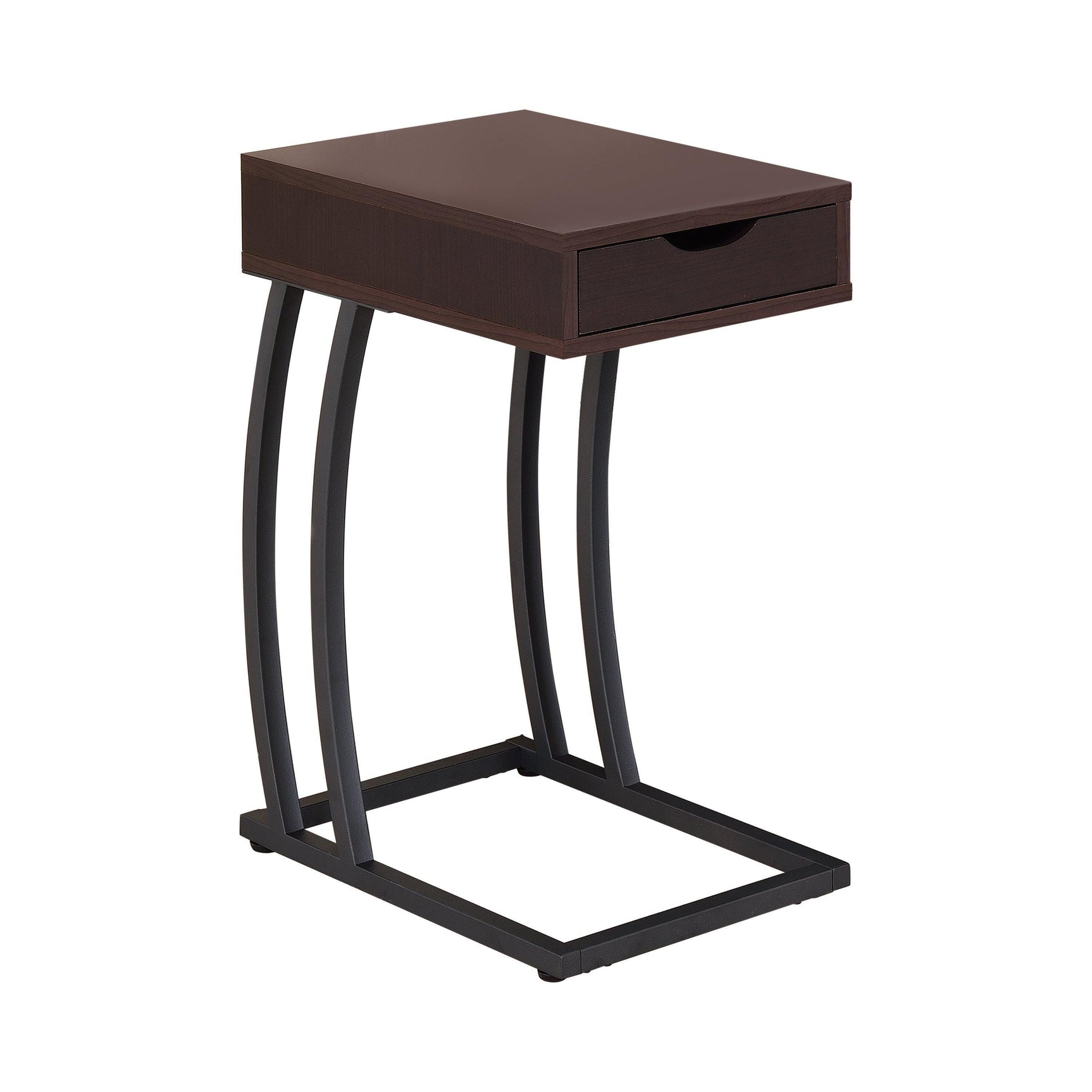 Troy Accent Table With Power Outlet Cappuccino - Ella Furniture