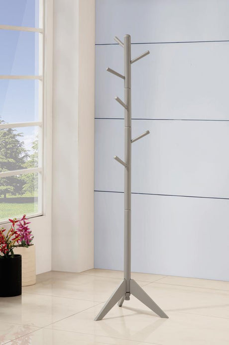 Devlin Coat Rack With 6 Hooks Grey 900632 [ETA: 5/11/2023] - Ella Furniture