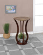 Rounded Faux Marble Top Accent Table 900926 - Ella Furniture