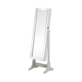 Yvonne Storage Jewelry Cheval Mirror Dove Grey - Ella Furniture