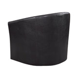 Turner Upholstery Sloped Arm Accent Swivel Chair Dark Brown - Ella Furniture