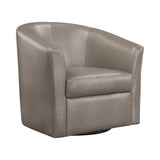 Turner Upholstery Sloped Arm Accent Swivel Chair Champagne - Ella Furniture
