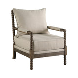 Blanchett Cushion Back Accent Chair Oatmeal And Natural - Ella Furniture