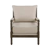 Blanchett Cushion Back Accent Chair Oatmeal And Natural - Ella Furniture